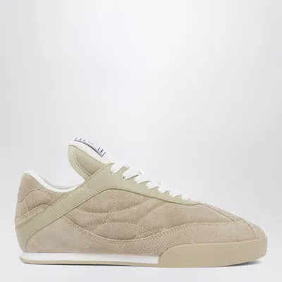 Chloé Chloe Chloe Kick Pale Khaki Suede Sneakers Women In Neutral