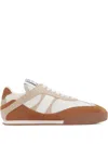 Chloé Kick Brown And White Sneakers In Mesh And Leather In Brown