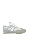 Chloé Kick Sneakers Low Top Mesh Suede Panels In Gray