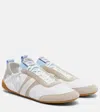 Chloé White Calf Leather Bos Taurus Athletic Sneakers In White