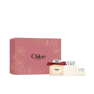 Chloé Chloe Chloe L'eau De Parfum Intense 3pcs Edp Gift Set Fragrances 3616307083386 In Transparent