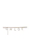 Chloé Chloè Chloè Letters Belt In Gold