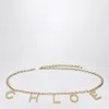 Chloé Letters Gold Jewel Belt Women In Gold