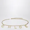 Chloé Letters Gold Jewel Belt Women In Gold