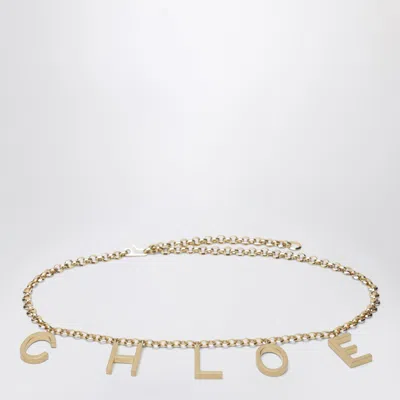 Chloé Letters Gold Jewel Belt Women
