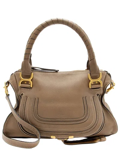 Chloé Chloe Marcie Medium Satchel (authentic Pre-loved) In Brown