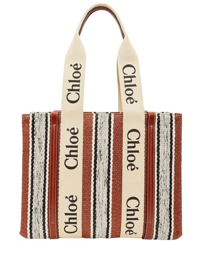 Pre-owned Chloé Chloe Medium Woody Tote Bag, Never Carried (authentic Pre-loved)