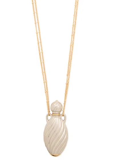 Chloé Chloe  Mirror Two-tone Pendant Necklace In Gold