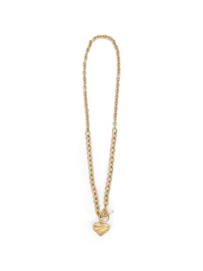 Chloé Heart-pendant Chain Necklace In Gold