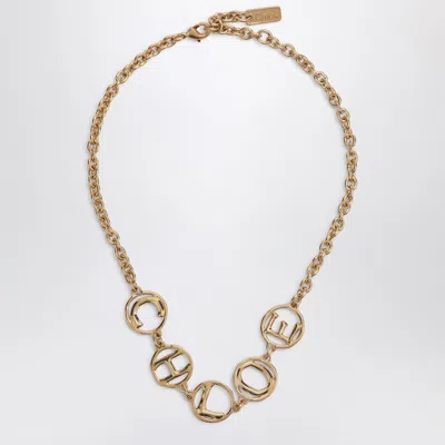 CHLOÉ CHLOÉ CHLOÉ SCRIPT VINTAGE GOLD CHOKER