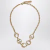 Chloé Vintage Gold Chain Link Choker Necklace In Gold