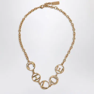 CHLOÉ CHLOÉ CHLOÉ SCRIPT VINTAGE GOLD CHOKER