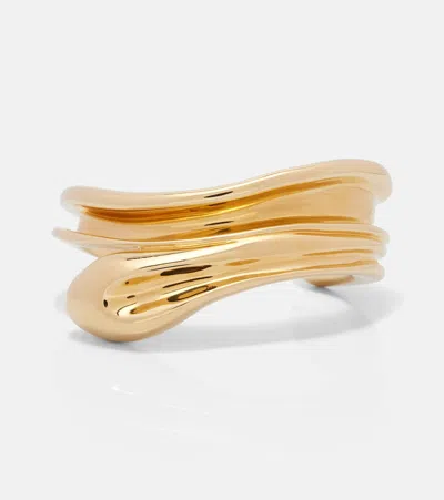 Chloé Sculpt Cuff Bracelet In Gold