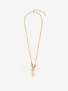 Chloé Chain And Pearl Pendant Necklaces In Gold