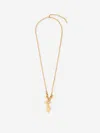 Chloé Chain And Pearl Pendant Necklaces In Gold