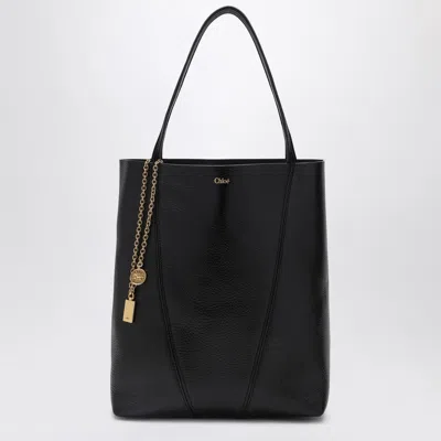 Chloé Spin Black Medium Tote Bag Women
