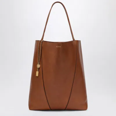 Chloé Chloe Chloe Spin Brown Large Tote Bag Women