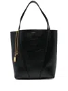 Chloé Borsa Shopping Spin Piccola In Pelle Nera Donna In Black