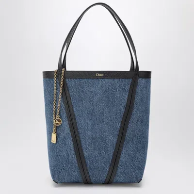 Chloé Spin Tote Bag In Denim