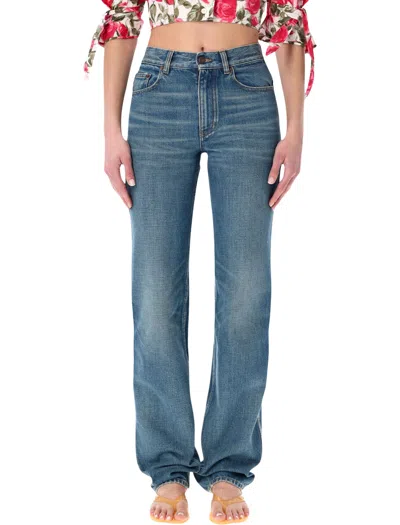 Chloé Straight Denim Jeans In Blue