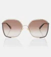 Chloé Symbols Square Sunglasses In Brown