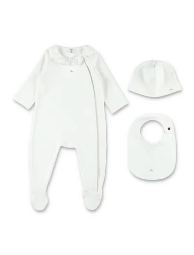 Chloé Babies'  Chloè Younger Girls Logo Dress Set In White
