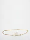 Chloé Iconic Logo Lettering Chain Belt In Gold