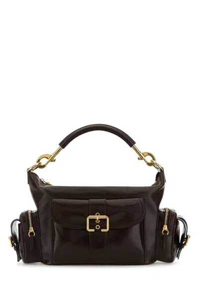 Chloé Chocolate Leather Camera Bag Handbag In Brown
