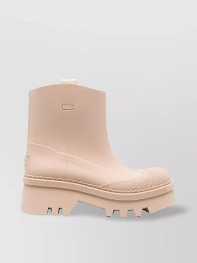 CHLOÉ CHUNKY SOLE RUBBER RAIN BOOTS