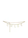 Chloé Metallic Double Chain Belt In Gold