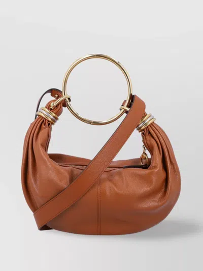 CHLOÉ CIRCULAR HANDLE SHOULDER BAG