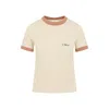 Chloé Cotton Jersey Crew Neck Logo T-shirt