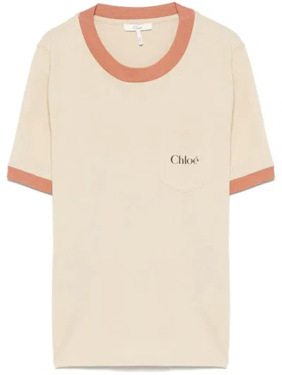 Chloé Classic 70`s Tee Rubber Print Jersey