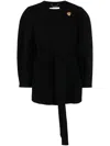 CHLOÉ CLASSIC BLACK SHORT JACKET WITH GOLDEN BUTTON FOR WOMEN