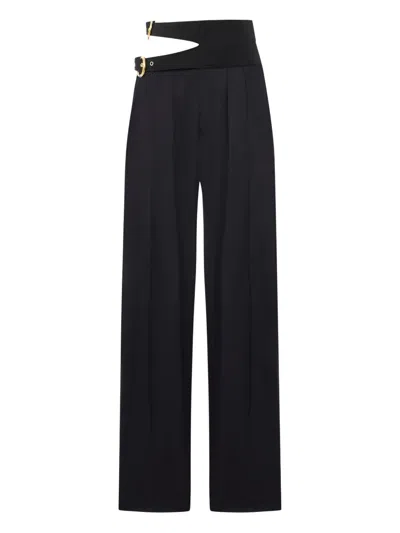 CHLOÉ CLASSIC HIGH WAISTED PENCIL TROUSERS,CH26SPA08067 001 BLACK