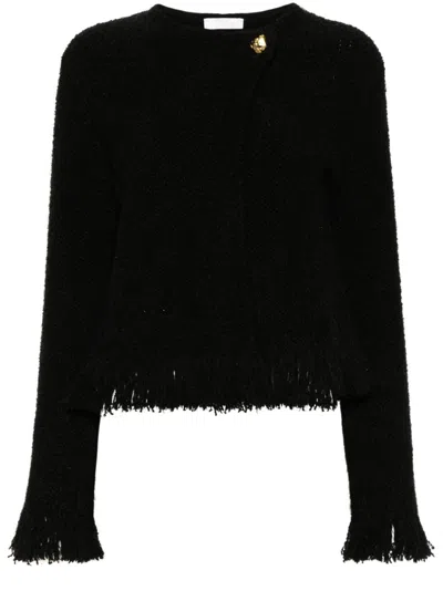 Chloé Classic Knit Blend Jacket For Women In Black
