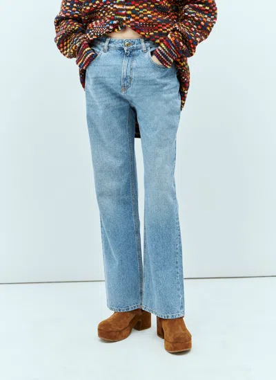 Chloé Classic Straight-leg Jeans In Blue