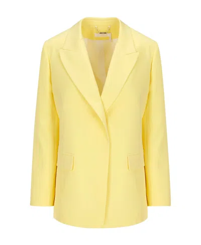 Chloé Classic Tailored Suit Jacket In Yellow