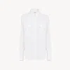 Chloé Classic Utilitarian Shirt In Cotton Poplin White Size 4 100% Cotton, Pinctada Maxima, Farmed, Coo Au In White