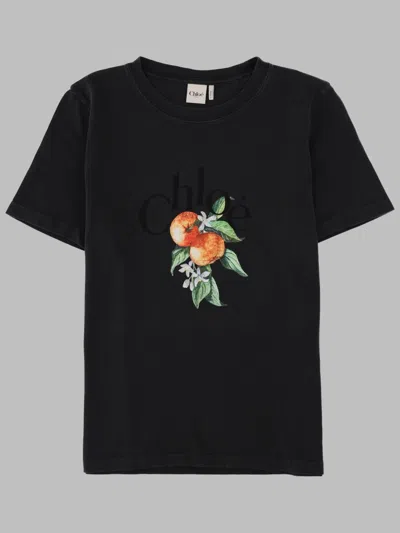 Chloé Classic Women's T-shirt - Fw26 Collection In Black