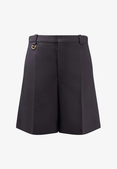 Chloé Classic Wool Shorts In Black