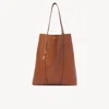 Chloé Spin Ring-detail Shoulder Bag In Brown