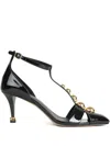 Chloé Cleia Heeled Sandals In Black