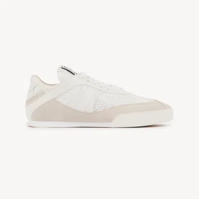 Chloé Chloe Women Sneakers Kick In Mesh E Pelle Scamosciata In White