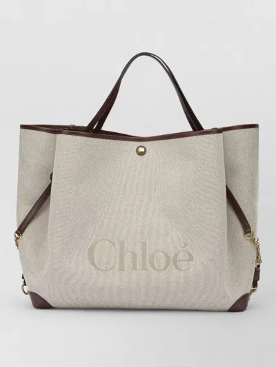 Chloé Clover Chain Trim Large Tote Bag