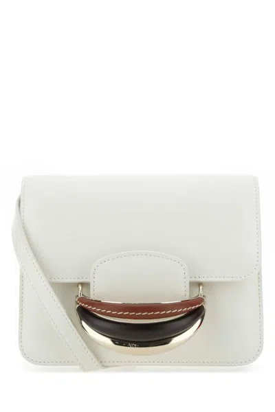 Chloé Chloe Women Ivory Leather Kattie Clutch In White