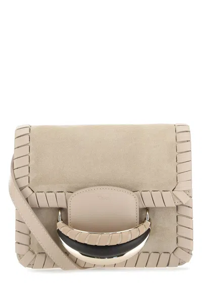 CHLOÉ SAND SUEDE KATTIE CLUTCH