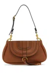 Chloé Brown Leather Marcie Clutch In Brown