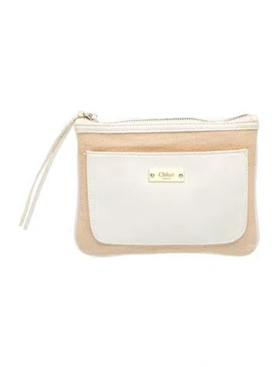 Pre-owned Chloé Clutch In Neutral
