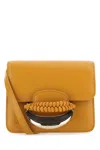 Chloé Versatile Leather Clutch With Unique Front Handle In 216